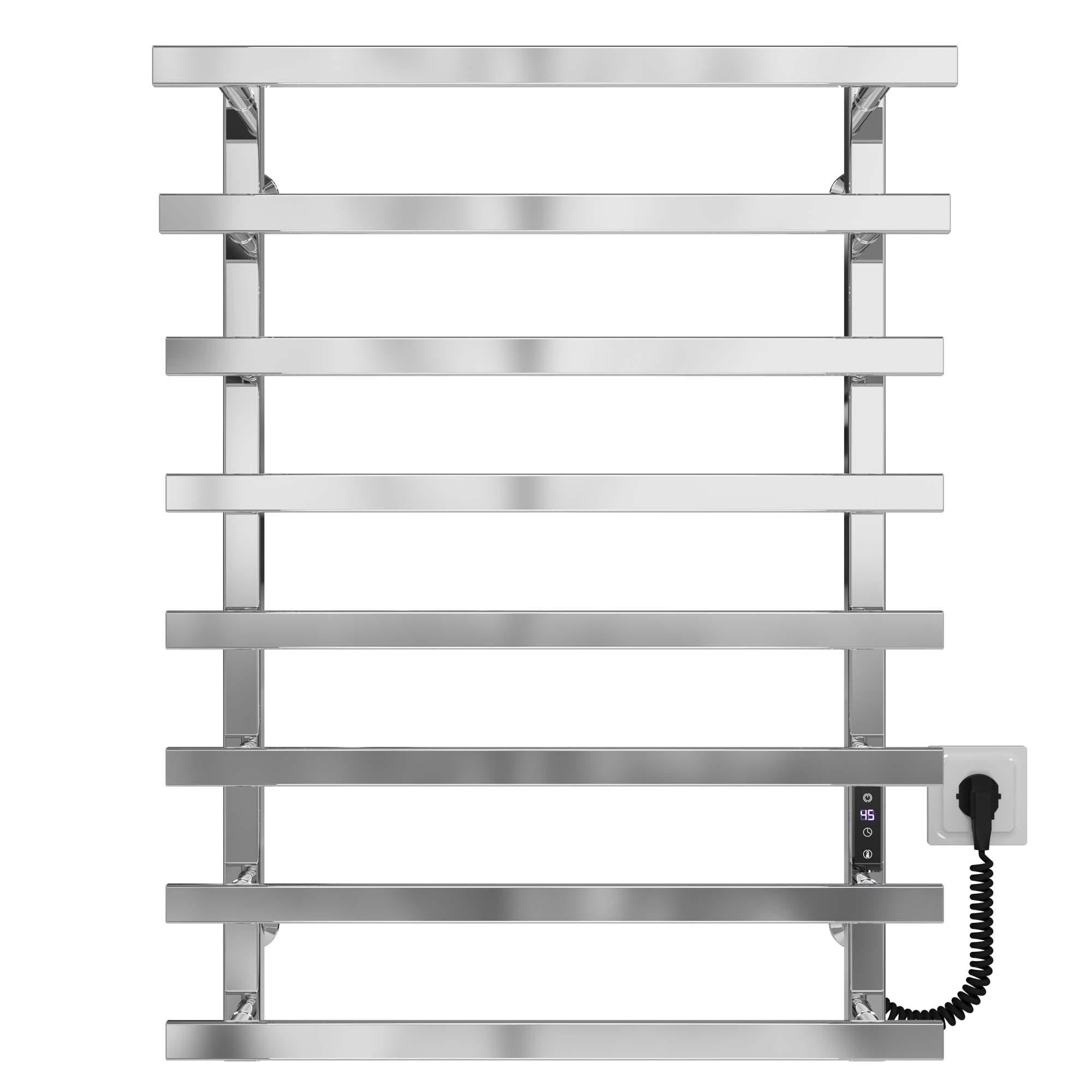 Полотенцесушитель электрический Deffi Breeze П8 JD04 правое подключение нержавеющая сталь 500x800 мм Хром (A.BZ.80.50.8.E.C.R.2)