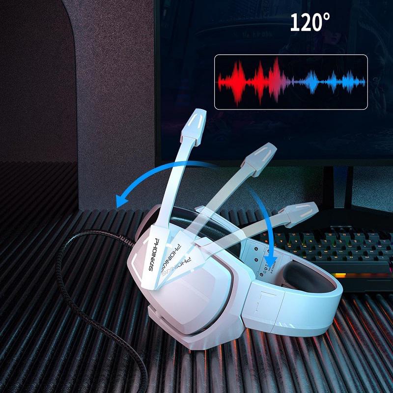 Наушники геймерские Kotion Each H-6 с поддержкой объемного звука 7,1 Белый (2375) - фото 7 Наушники геймерские Kotion Each H-6 с поддержкой объемного звука 7,1 Белый (2375) - фото 7