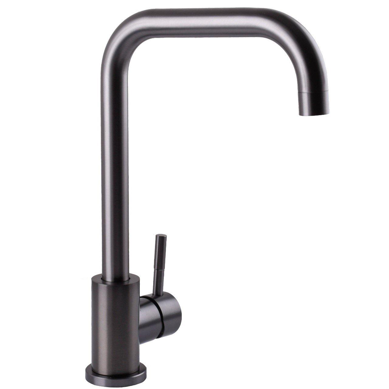 Смеситель для кухни Wezer EKO4B-01-GUNGREY однорычажный Графитовый (251068)