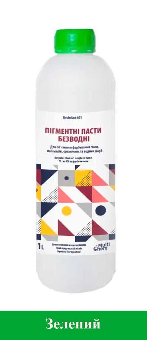 Паста пігментна безводна ResinAnt матова для епоксидної смоли 1 л Зелений (076103) - фото 1 Паста пігментна безводна ResinAnt матова для епоксидної смоли 1 л Зелений (076103) - фото 1