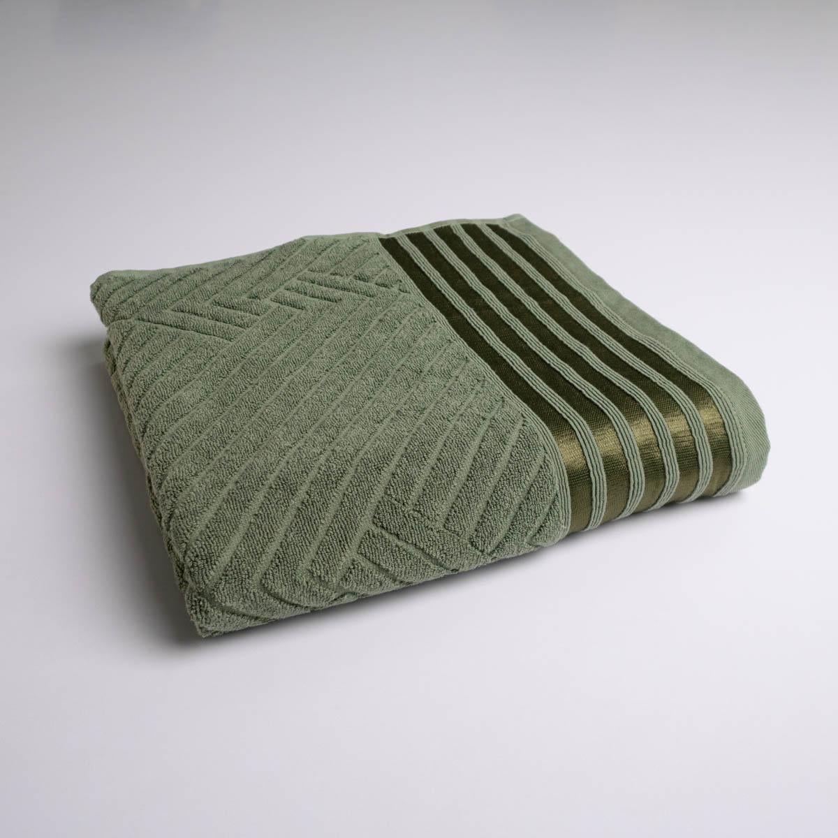 Полотенце банное махровое GM Textile SOFT 70х140 см 500 г/м2 Хаки (rms500-140-khaki)
