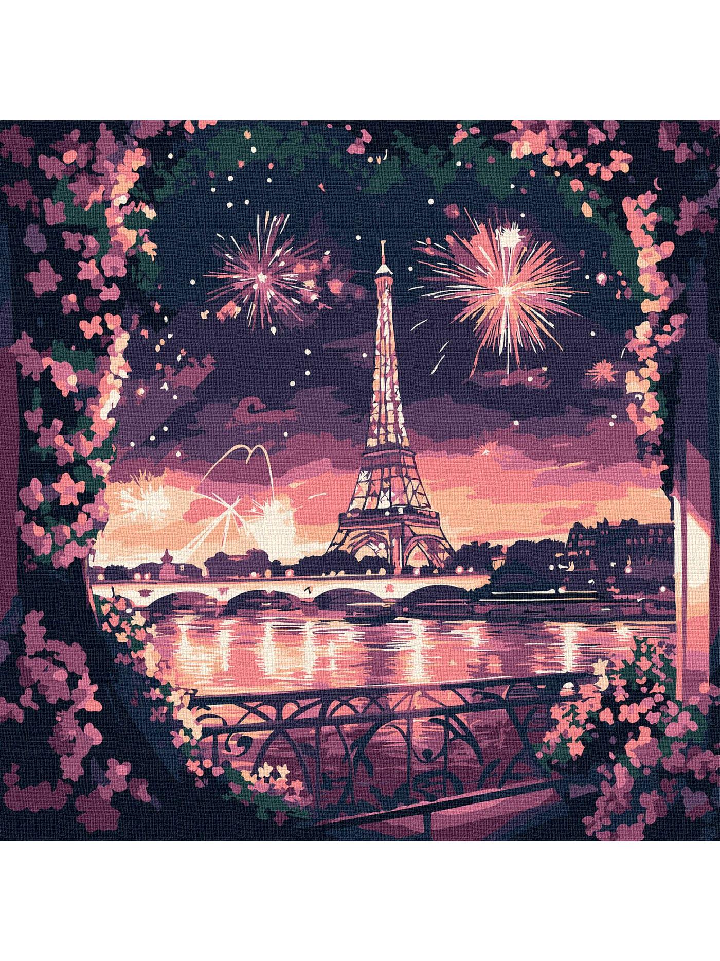 Картина за номерами Ideyka Яскрава ніч 30х30 см (KHO3670)