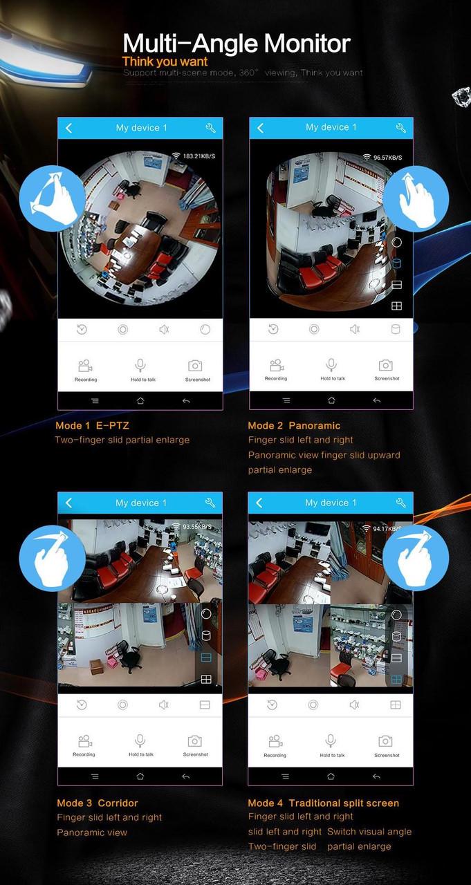 Панорамная камера 3D Wi-Fi/IP XPX 360 градусов - фото 9 Панорамная камера 3D Wi-Fi/IP XPX 360 градусов - фото 9