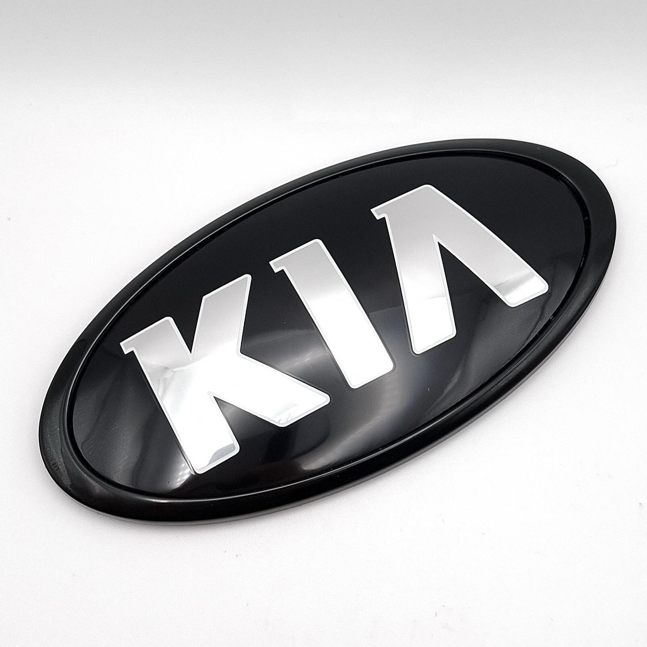 Эмблема KIA ABS 130х65 мм Черный глянцевый (2772549420)