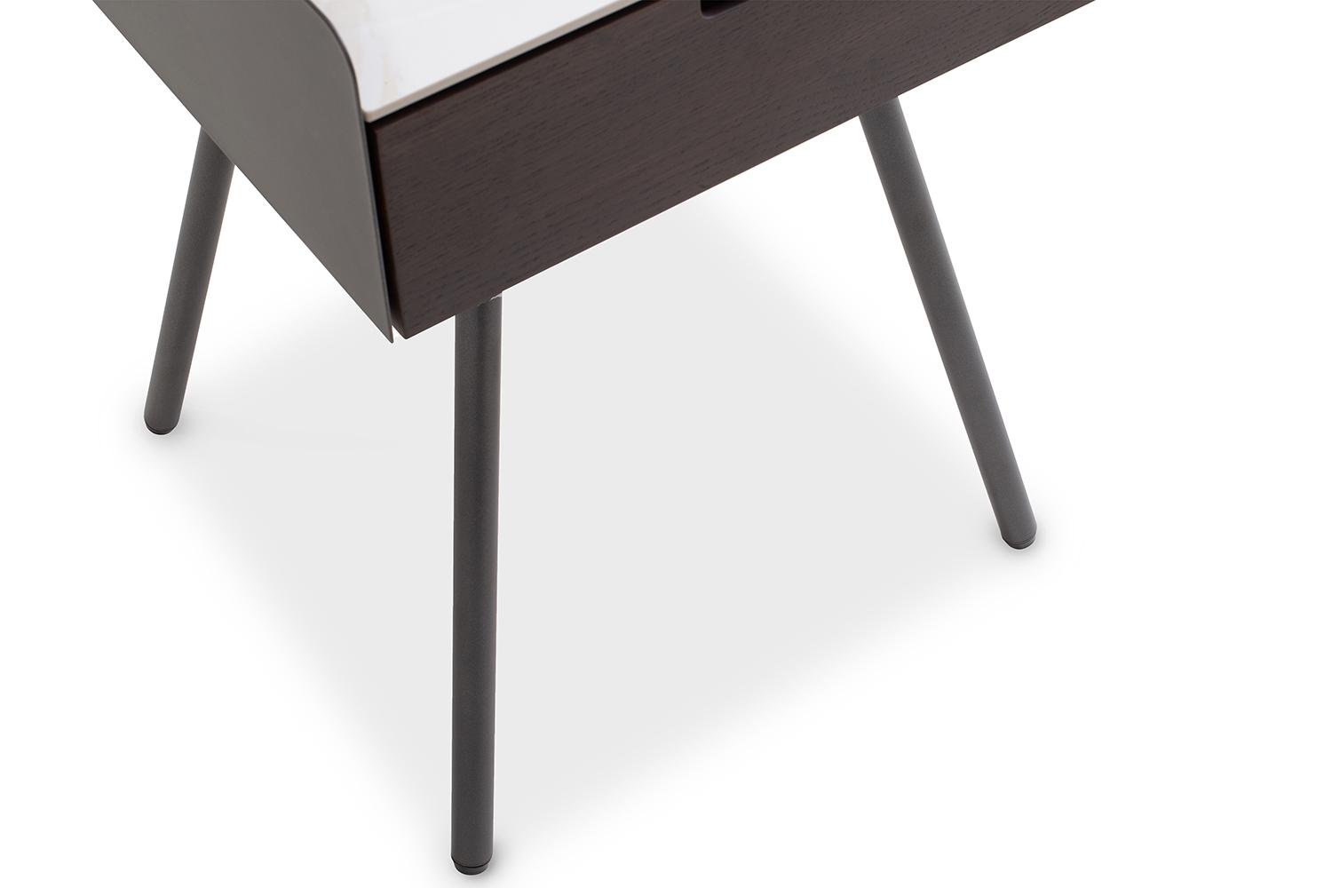 Тумбочка прикроватная Matteo 1 ящик Lilac ice top walnut canaletto (16045) - фото 6 Тумбочка прикроватная Matteo 1 ящик Lilac ice top walnut canaletto (16045) - фото 6