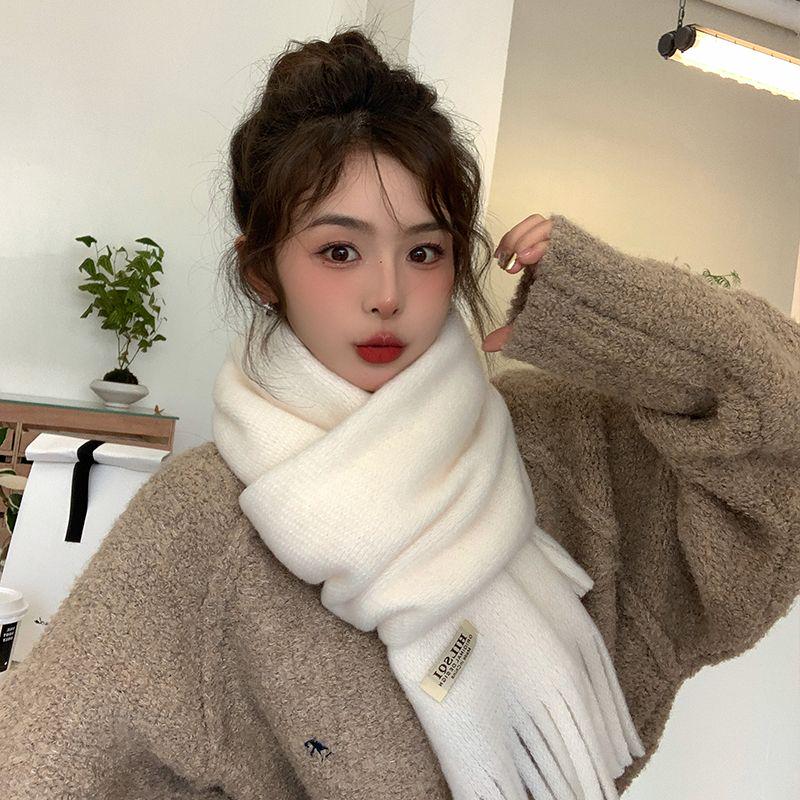 Шарф кашемировый Hilsqi шерстяной 180х28 см Белый - фото 4 Шарф кашемировый Hilsqi шерстяной 180х28 см Белый - фото 4