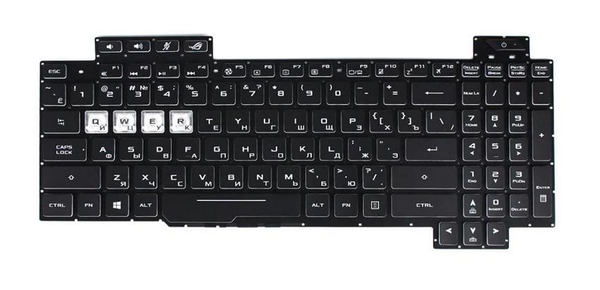 Клавиатура для ноутбука Asus PX504GM с подсветкой клавиш (0KNR0-6614RU00)