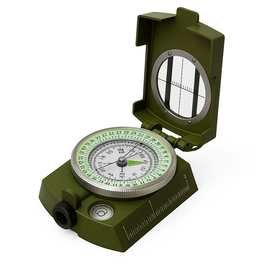 Компас жидкостный туристический Hechpro Оливковый (28112663)