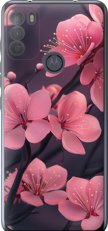 Чехол на Motorola G50 Пурпурная сакура (6075u-2354-42517)