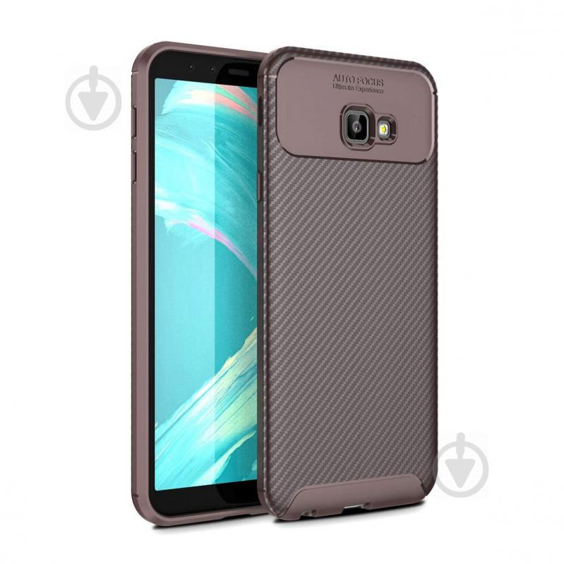 Чехол Carbon Case Samsung J415 Galaxy J4 Plus Коричневый (hub_pDGo42139)
