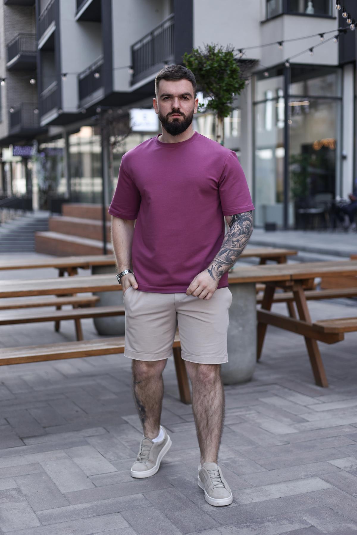 Комплект мужской летний BREEZE оверсайз L Розово-бежевый (1576420348/5/3) - фото 6 Комплект мужской летний BREEZE оверсайз L Розово-бежевый (1576420348/5/3) - фото 6