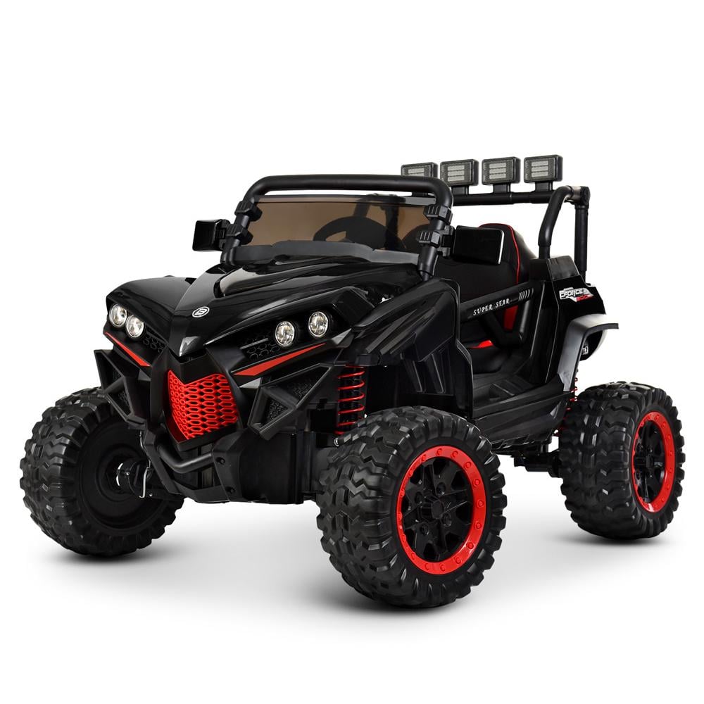Детский электромобиль Bambi Jeep M 3804EBLR Черно-красный
