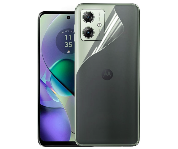 Пленка противоударная гидрогелевая Hydrogel Film для Motorola Moto G54 на заднюю панель Transparent