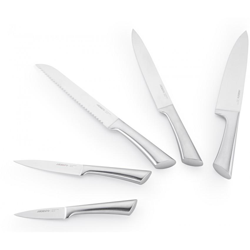 Набір ножів Ardesto Black Mars AR2021SB з бамбуковою підставкою 6 пр. (1578963257) - фото 4 Набір ножів Ardesto Black Mars AR2021SB з бамбуковою підставкою 6 пр. (1578963257) - фото 4
