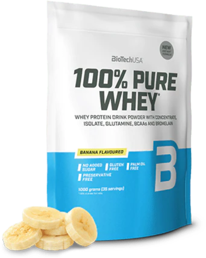 Протеин BioTechUSA 100% Pure Whey 1000 g 35 servings Banana