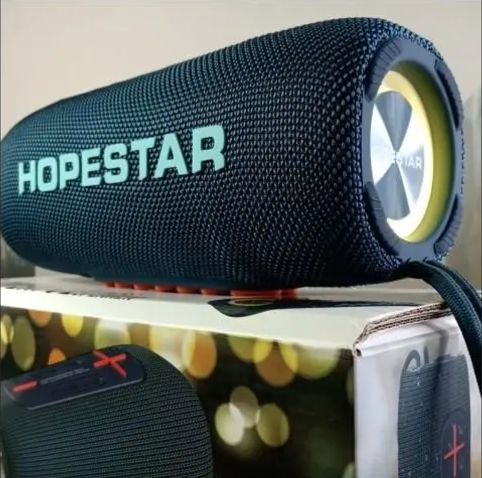 Бездротова портативна колонка Hopestar P32 LED підсвічування Чорний - фото 5