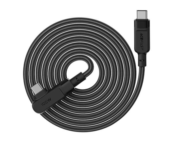 Кабель Data Acefast C5-03 Type-C-Type-C 5A 100W 2 м Black (06AFC5) - фото 3