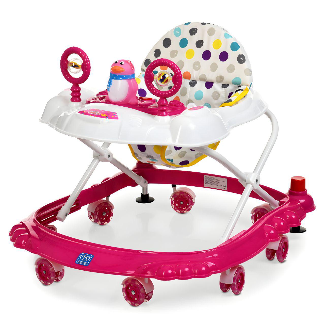 Ходунки Bambi M 3168Р со сьемной игровой панелью/музыкальными/световыми эффектами (24343080) - фото 1 Ходунки Bambi M 3168Р со сьемной игровой панелью/музыкальными/световыми эффектами (24343080) - фото 1
