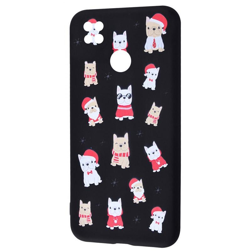 Чехол TPU WAVE Fancy для Xiaomi Redmi 9C Dogs/Black (156018)