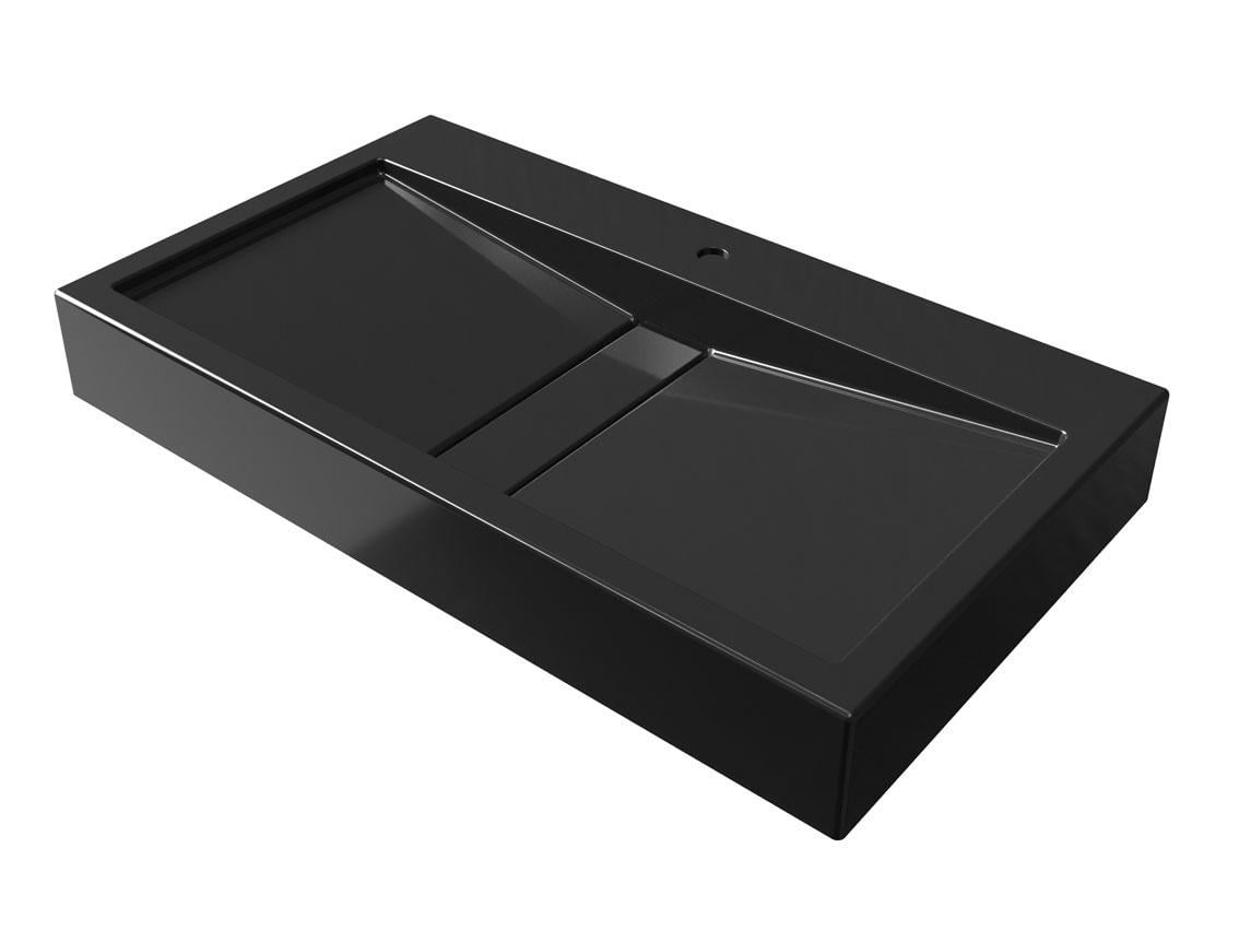 Умивальник підвісний Luxor Tor 80 см Black (690) - фото 8