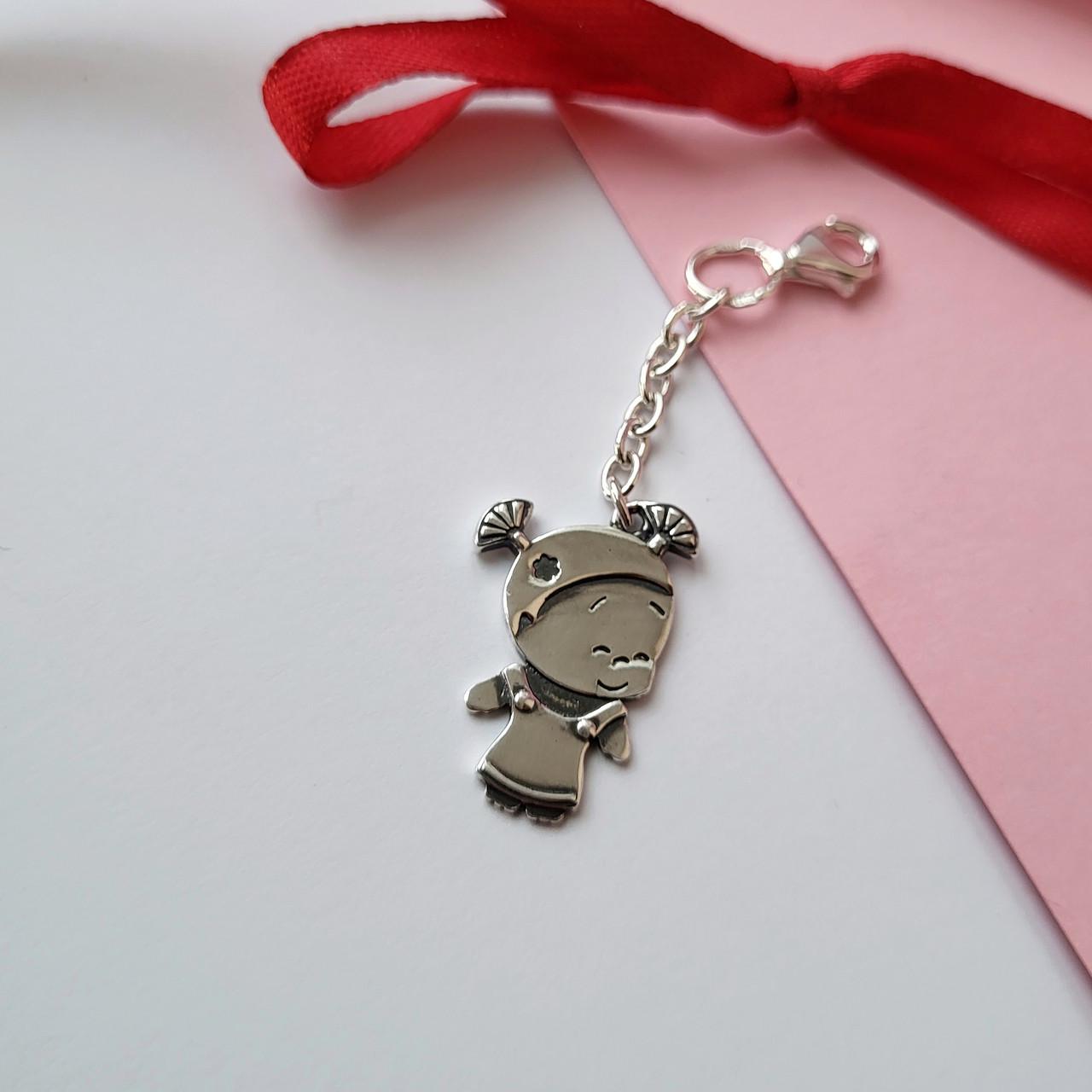Брелок Девочка серебро 925 2,90 г (9618ч)
