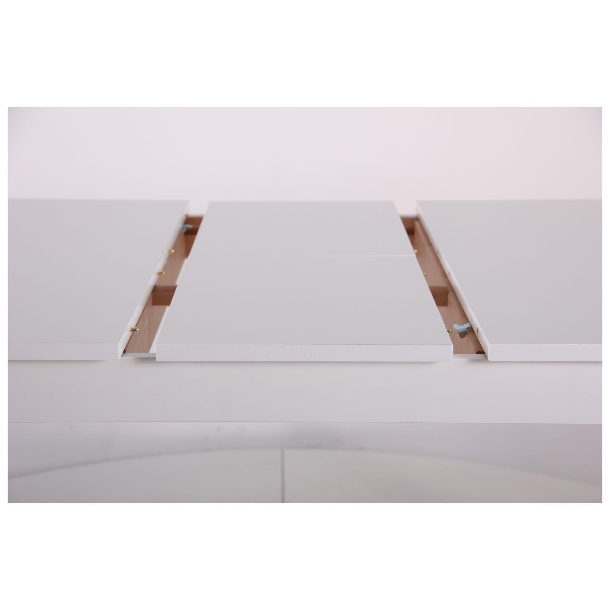 Обідній стіл AMF Норман 740х1200+300х800 розсувний Білий - фото 9 Обідній стіл AMF Норман 740х1200+300х800 розсувний Білий - фото 9