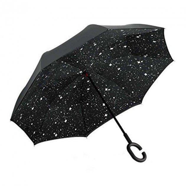 Парасолька зворотного складання Up-brella MS 1207 Зірки (3014523DER)