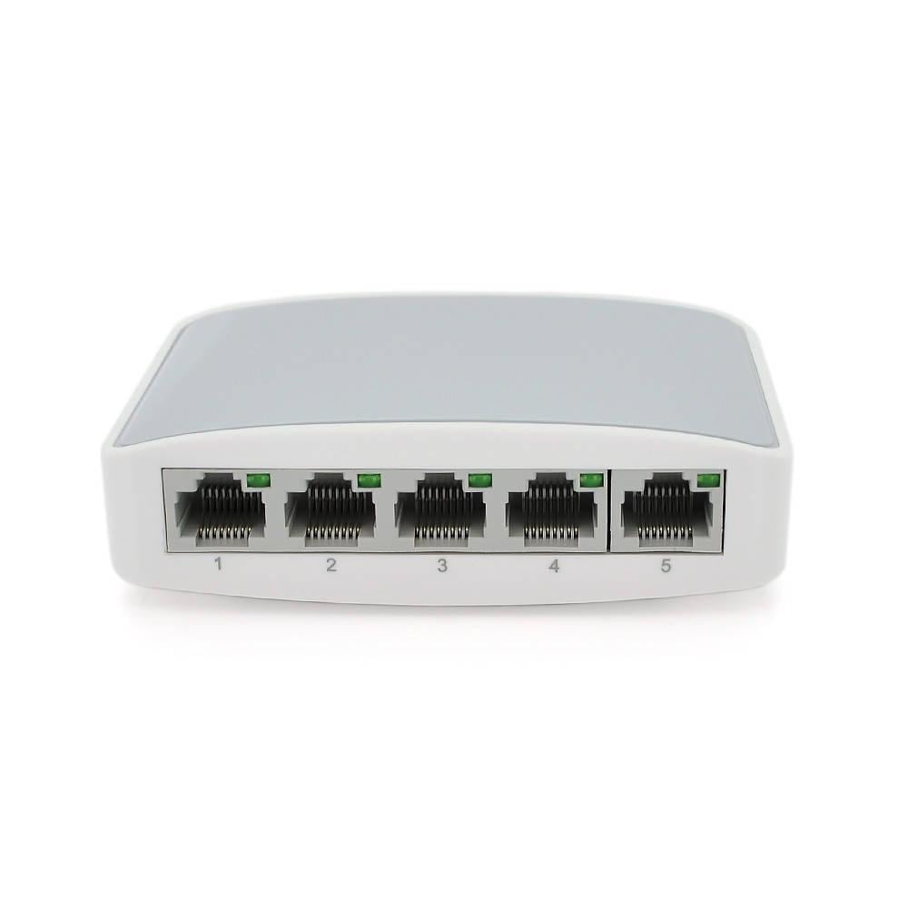 Коммутатор Ethernet ONV-H1005S пластиковий корпус 5х100 Мб портов 5В 1Ач 100х70х28 (DR012356) - фото 3