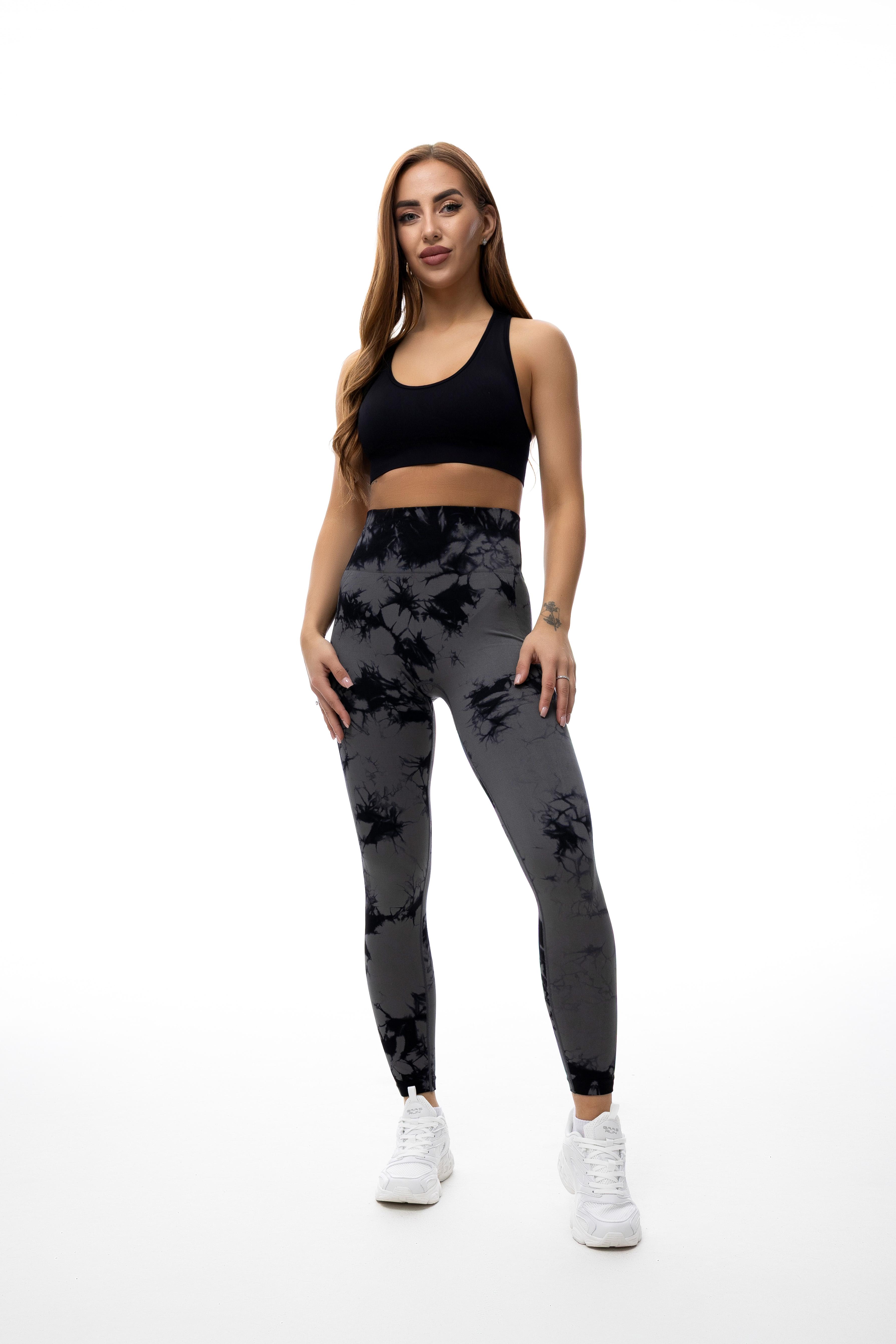 Леггинсы женские спортивные U:na SCULPT 345610 SM Темно-серый (345610_S-M)
