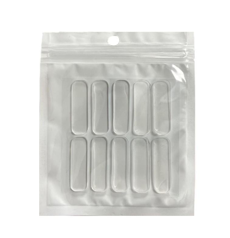 Накладка силиконовая для защиты дверей и мебели 10 шт. 35х10 мм (29403)