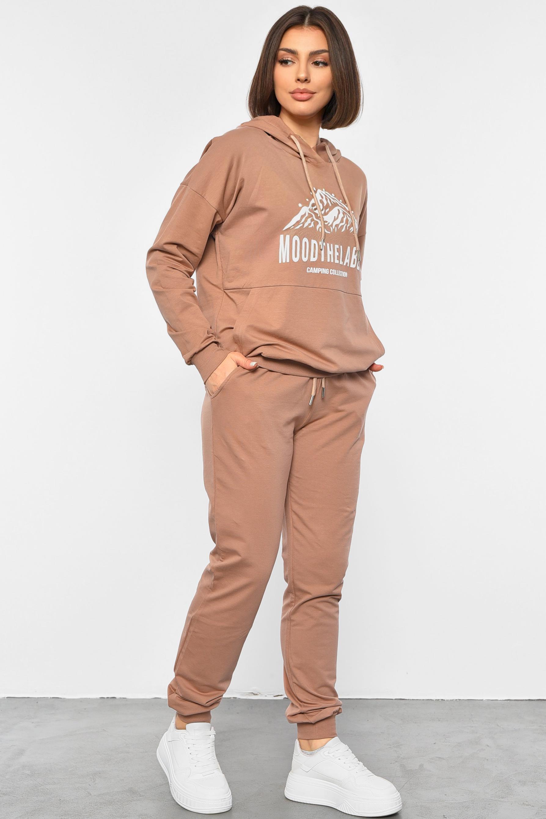 Спортивний костюм жіночий 2XL Мокко (189742) - фото 2 Спортивний костюм жіночий 2XL Мокко (189742) - фото 2