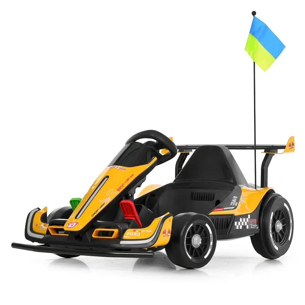 Карт детский электрический Bambi Racer M 6322EBLR-6 с пультом управления Желтый Карт детский электрический Bambi Racer M 6322EBLR-6 с пультом управления Желтый