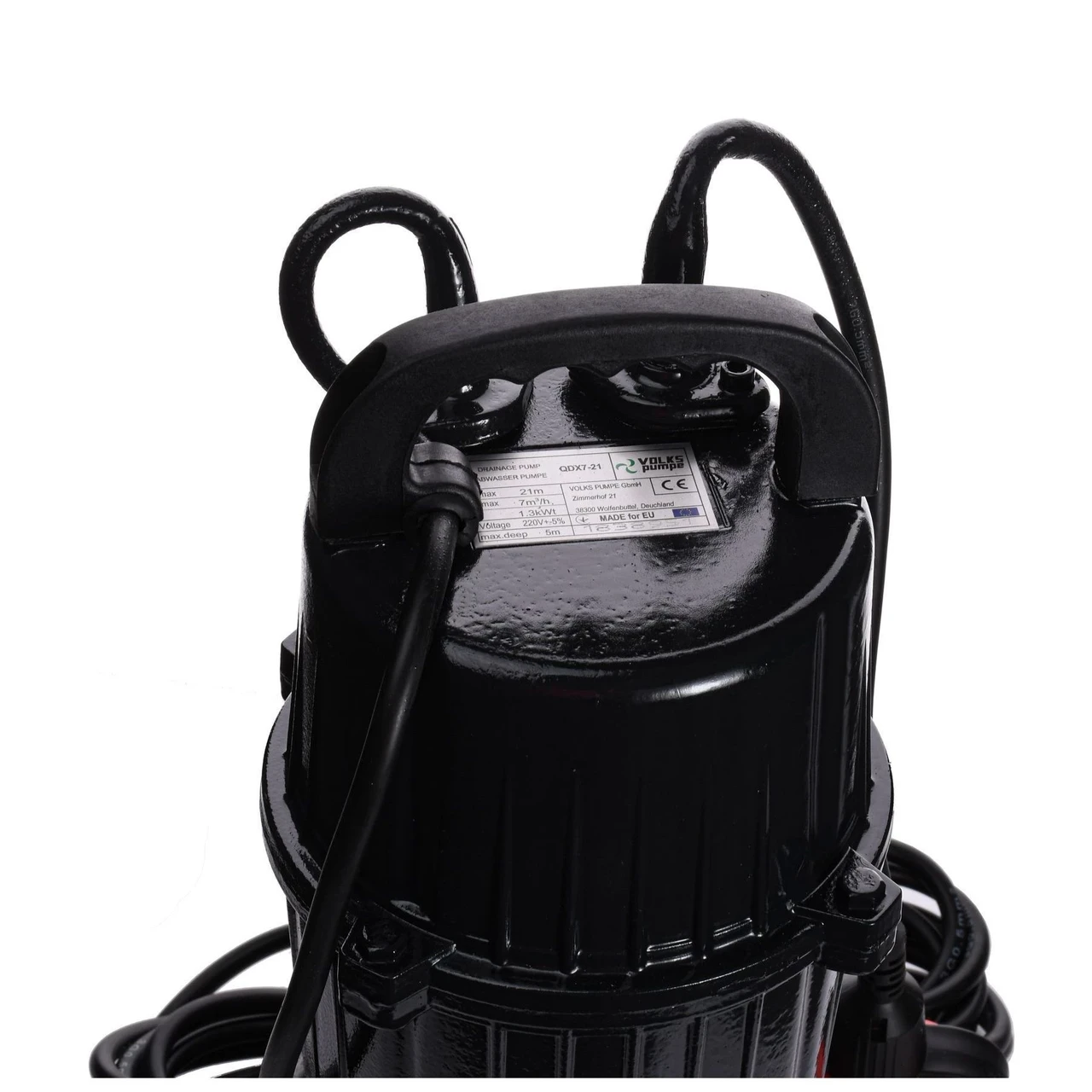 Насос дренажний VOLKS pumpe QDX7-21 1,3 кВт (11000740) - фото 5 Насос дренажний VOLKS pumpe QDX7-21 1,3 кВт (11000740) - фото 5