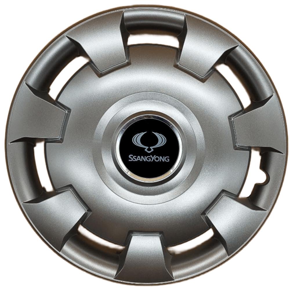 Колпаки SJS 111 с логотипом SsangYong 4 шт. R13 Серебряный (2789080769)