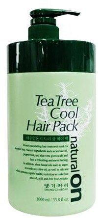 Освежающая маска Naturalon Tea Tree Cool Hair Pack Daeng Gi Meo Ri на основе чайного дерева 1000 мл (8807779088787)