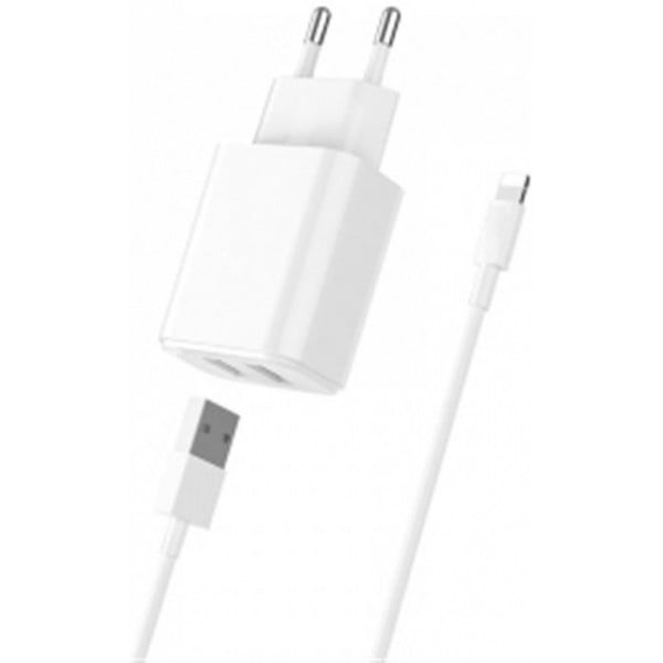 Зарядка Jellico C22 1USB 2.1A + Lightning cable White (RL058165)