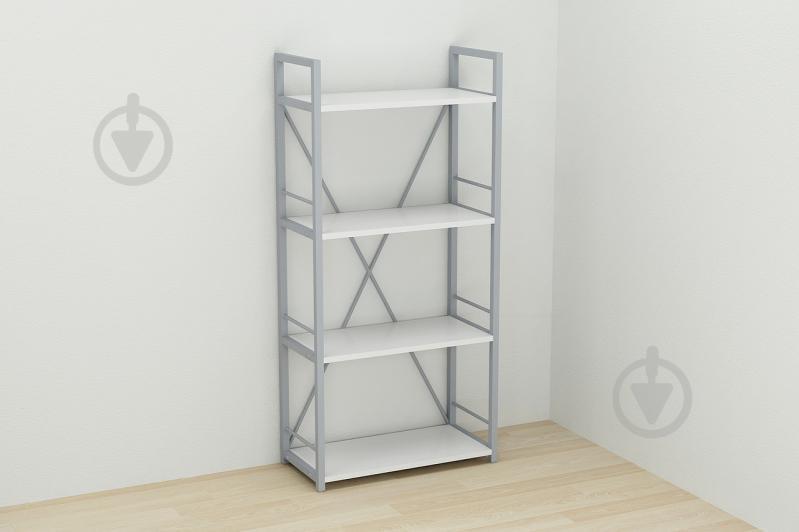 Этажерка Ferrum-decor Конект 120x60x28 см Серый / Белый (XK00211)