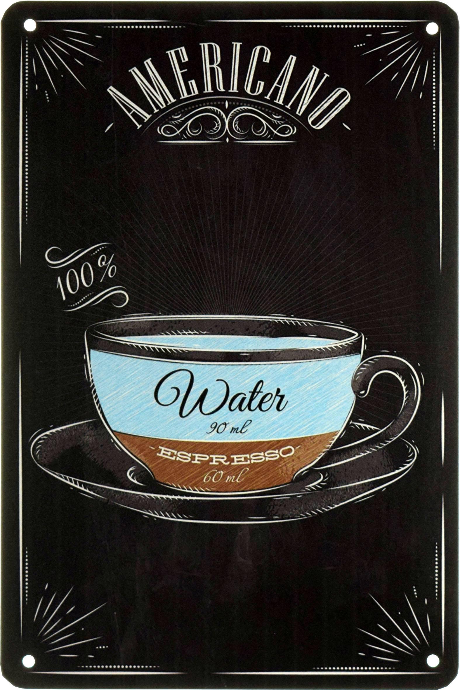 Табличка металева Американо/Americano 20x30 см