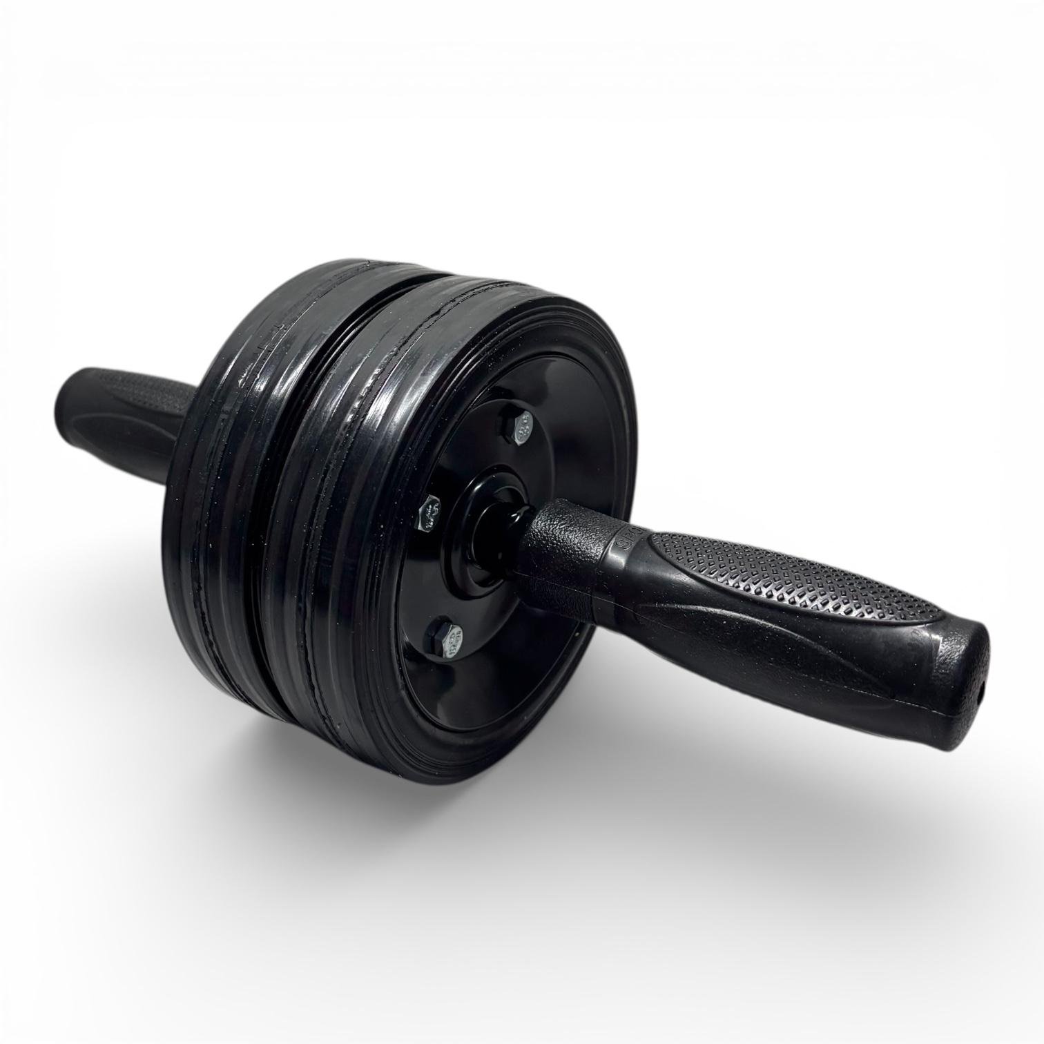 Ролик для преса Міць колесо подвійне Чорний (31323857)