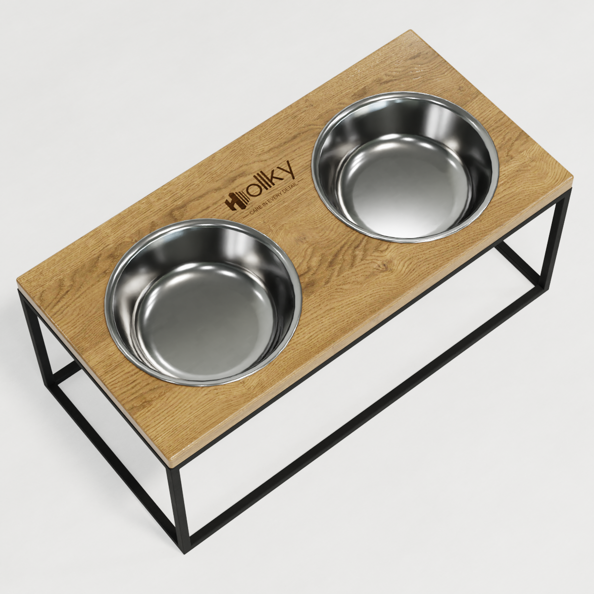 Миски на подставке для больших собак Hollky Base XL20 2х1,8 л (BXL20-522620-BLNT) - фото 5 Миски на подставке для больших собак Hollky Base XL20 2х1,8 л (BXL20-522620-BLNT) - фото 5