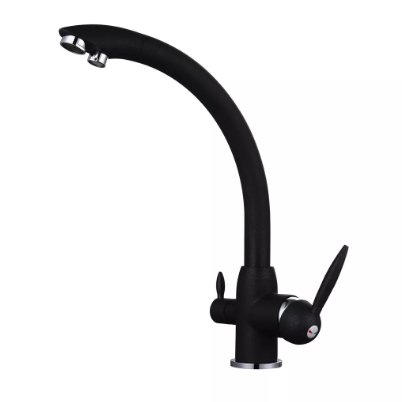 Змішувач для кухні Frap F4399-7 латунь d 35 мм Чорний