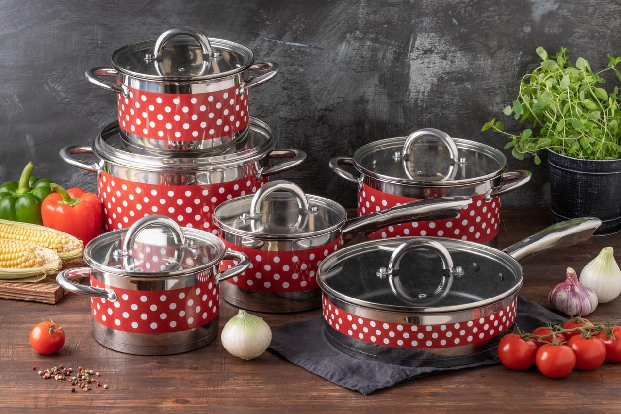 Набір каструль Edenberg EB-4055 12 пр. - фото 2 Набір каструль Edenberg EB-4055 12 пр. - фото 2