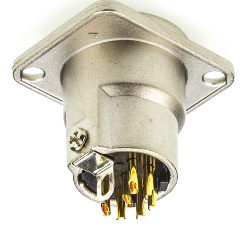 Штекер на панель AMPHENOL AC5MDZ XLR 5 фланець D-типу метал Нікель (000000555) - фото 4 Штекер на панель AMPHENOL AC5MDZ XLR 5 фланець D-типу метал Нікель (000000555) - фото 4