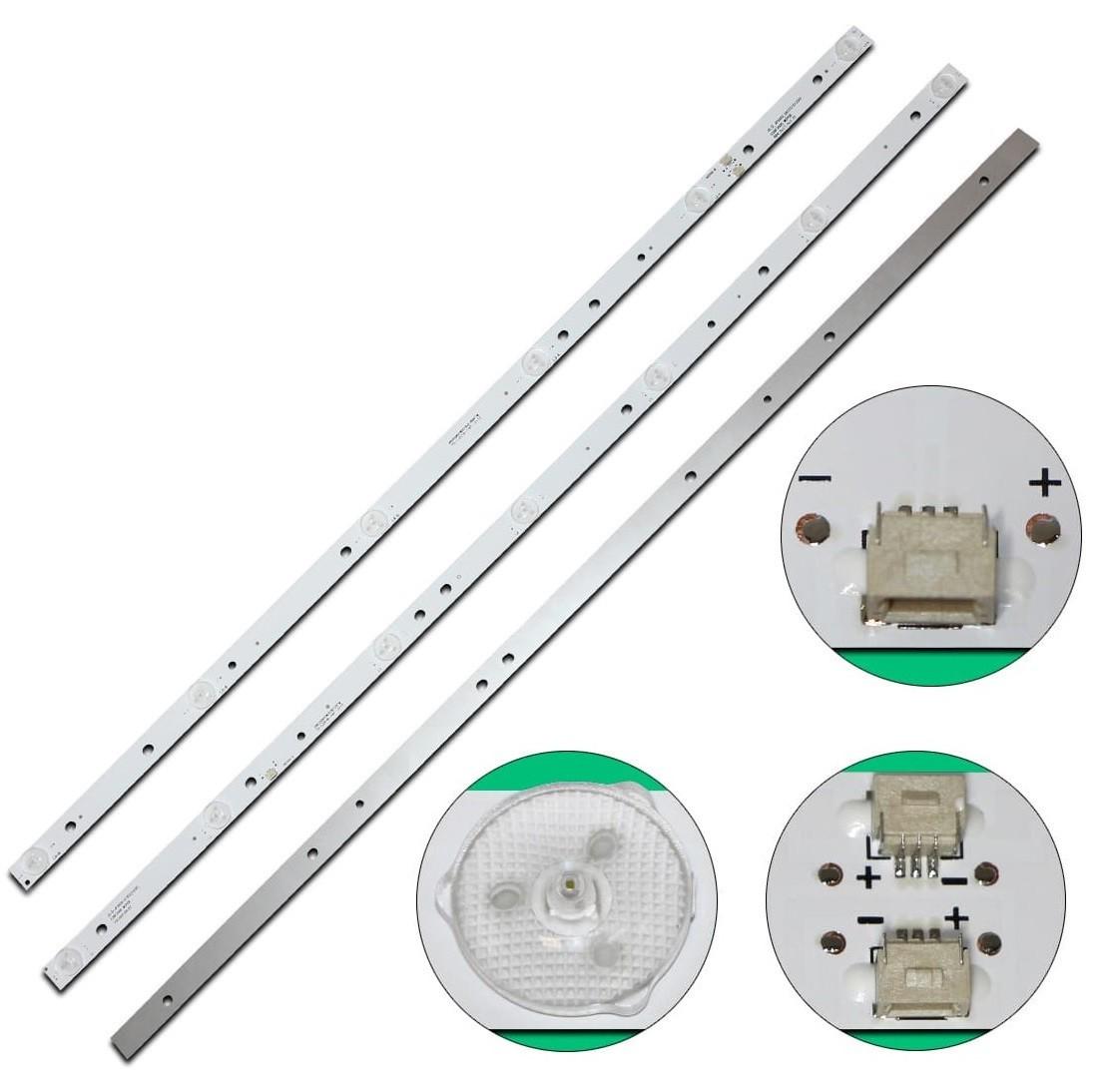 Комплект LED подсветки для телевизора AKAI 39 JS-D-JP3920-061EC 51230 + JS-D-JP3920-071EC 51230 E39F2000 MCPCB - фото 4