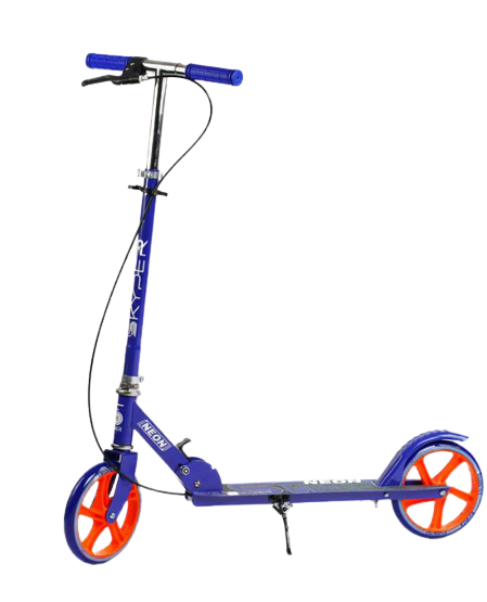 Самокат двухколесный Skyper Neon N-41417 колеса PU D 200 мм (127933)