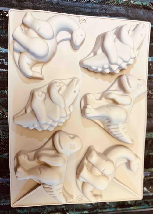 Форма силиконовая на 6 изделий Empire Дино 28x20 см (7416)