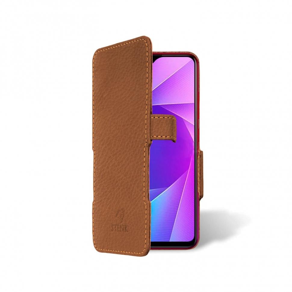 Чехол книжка Stenk Prime для Vivo Y95 Коричневый (63684)