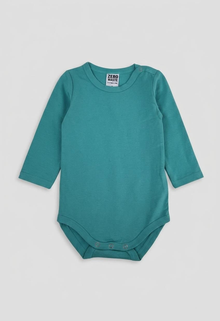 Боді дитяче для новонароджених Green Cotton 62 см Бірюзовий (25111230)