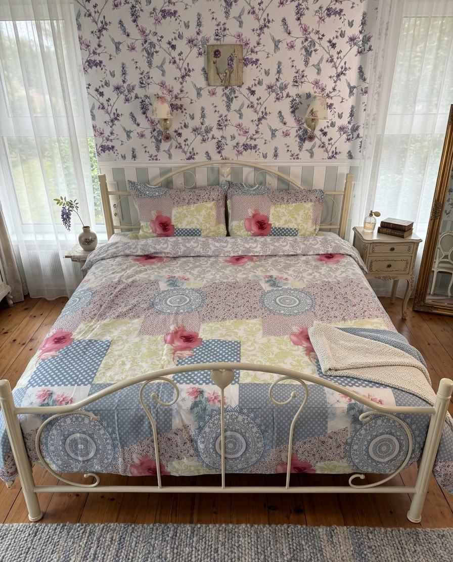 Комплект постельного белья Karaca Home Purple евро ранфорс
