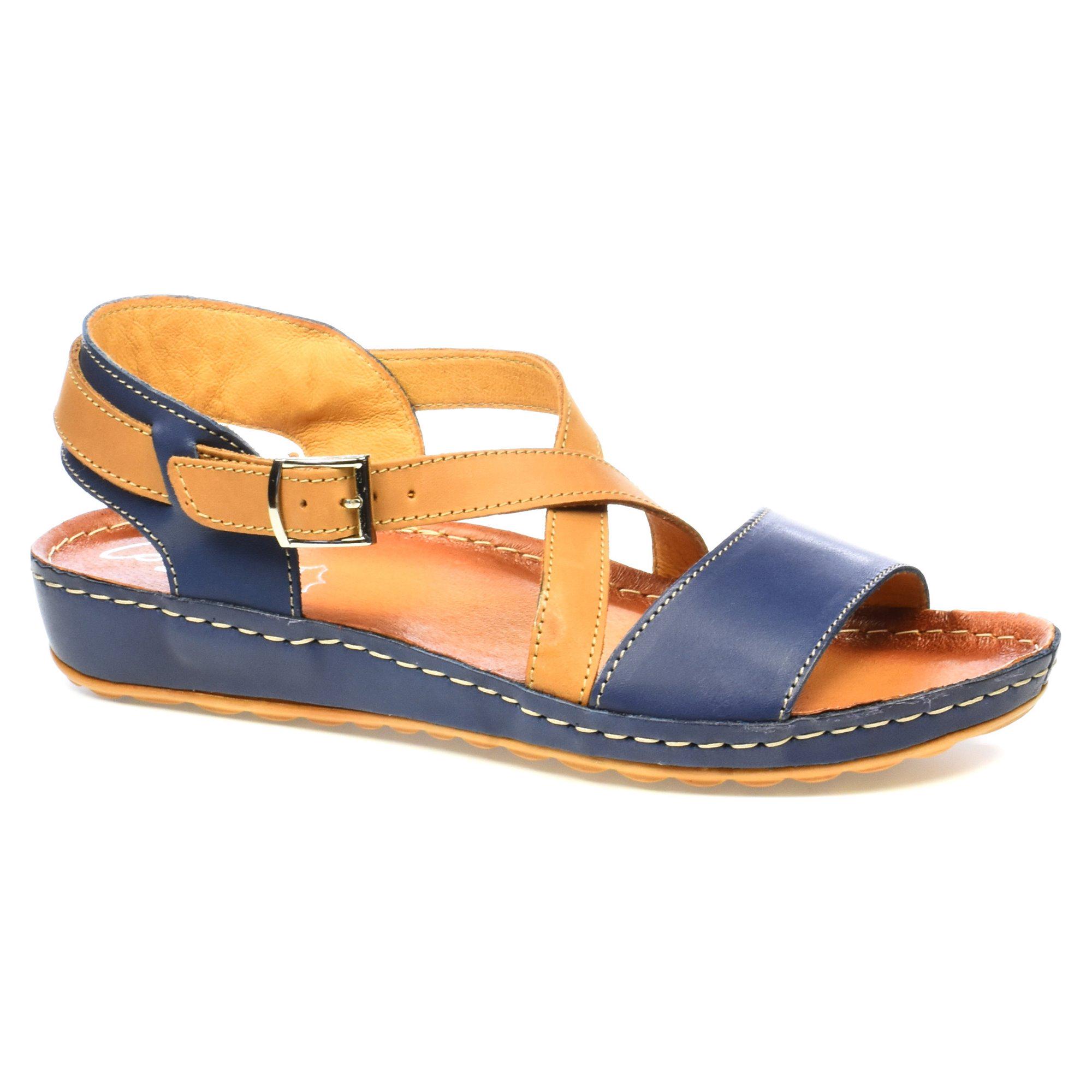 Сандалии женские Contes р. 39 Коричневый/Синий (069385-39)